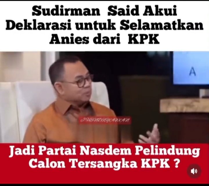 @cagubnyinyir2 @gundala2221 @BossToukeeIsa @Sukma_Ekalaya @DiposuroP @DesIndraL1 Kalau tak ada korupsi apanya yg mau diselamatkan @NasDem
#TangkapAniesBaswedan @KPK_RI