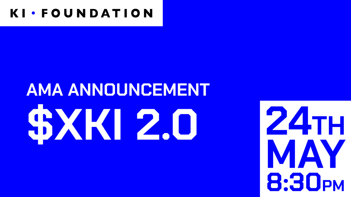 We're thrilled to announce a very special AMA… 🔥

📅 May 24th, 8:30 PM - Mark your calendars!
📢 Any questions? Drop them below! 👇

$XKI #XKI_2_0