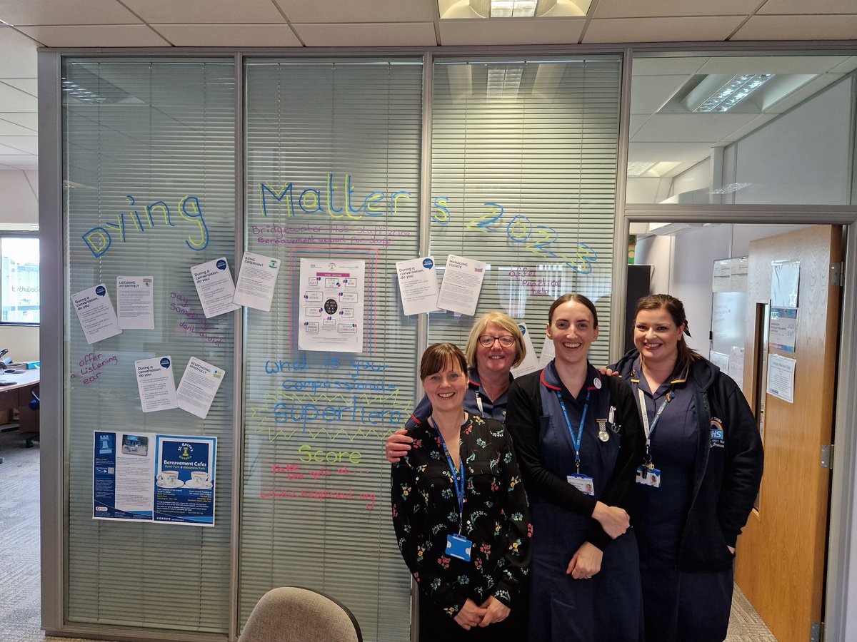 Jillian Wallis (@jillywallis1914) on Twitter photo On International Nurses Day <a href="/WeAreBCHFT/">Bridgewater Community Healthcare NHS</a> our amazing Palliative Care Team have been busy setting up a display for Dying Matters awarness .Thank you team, great job !!!! 👏 #NursesDay #TeamBridgewater #NHS #DyingMattersAwarenessWeek #DyingMatters On International Nurses Day <a href="/WeAreBCHFT/">Bridgewater Community Healthcare NHS</a> our amazing Palliative Care Team have been busy setting up a display for Dying Matters awarness .Thank you team, great job !!!! 👏 #NursesDay #TeamBridgewater #NHS #DyingMattersAwarenessWeek #DyingMatters
