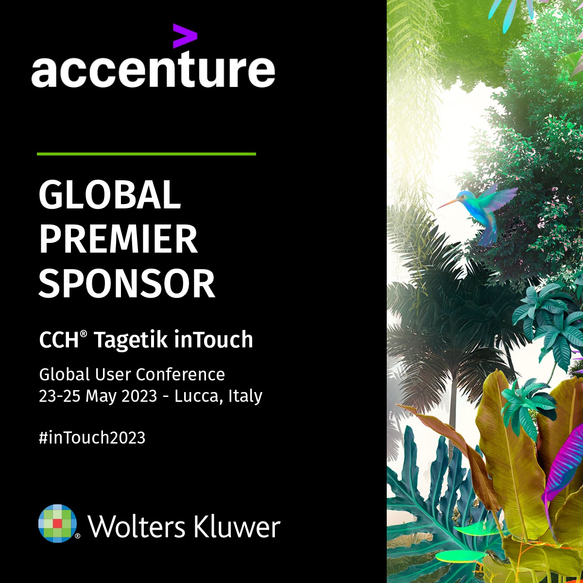 We are happy to announce that Accenture will be one of the Global Premier Sponsor at the CCH Tagetik inTouch 2023. Come to visit their booth during the event! bit.ly/3mipk86

#CCHTagetik #inTouch2023 #LeadTheChange