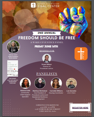 Please join us for our 2nd Annual Wake Up Justice Juneteenth event on June 16 from 9:30 am-12pm at Gibson's Steakhouse downtown. Robin Steinberg will be present. Register here: lclc.networkforgood.com/events/56375-l…