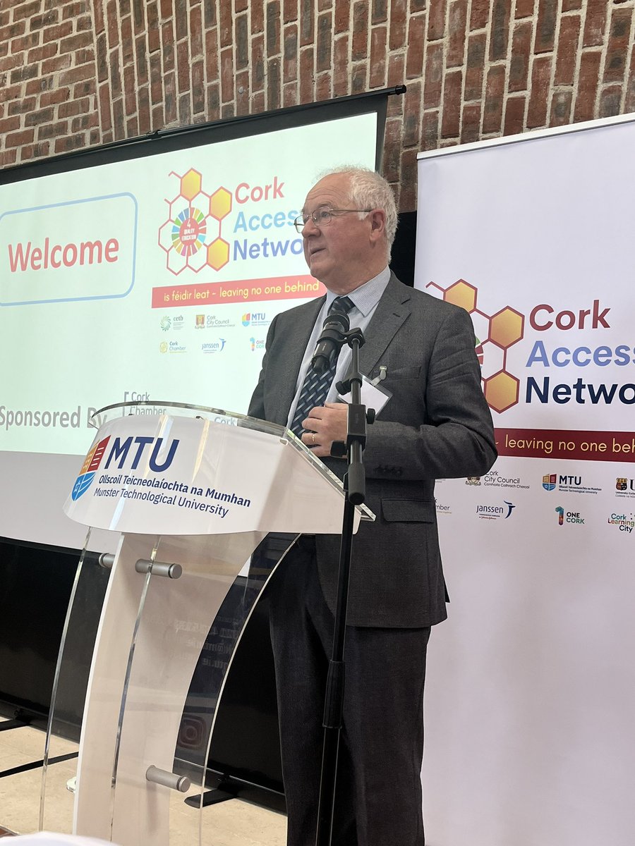It was my pleasure to host the @AccessCork workplace learning breakfast in @MTU_ie this morning! Some fantastic examples showcased on access opportunities for all! Well done to all the speakers and big thanks to @corkskillnet for sponsoring #isfeidirleat