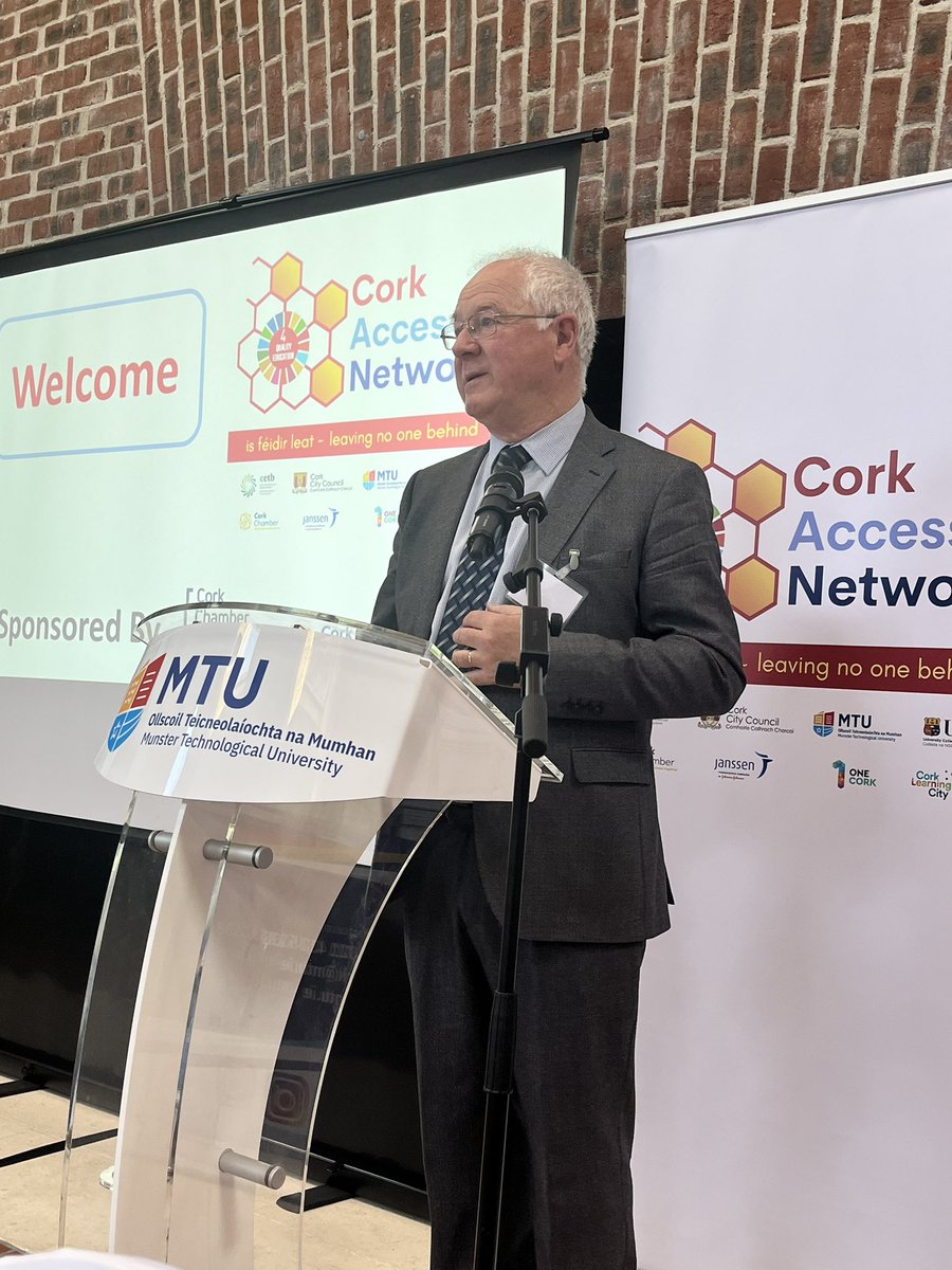 It was my pleasure to host the <a href="/AccessCork/">Cork Access Network</a> workplace learning breakfast in <a href="/MTU_ie/">Munster Technological University</a> this morning! Some fantastic examples showcased on access opportunities for all! Well done to all the speakers and big thanks to <a href="/corkskillnet/">Cork Chamber Skillnet</a> for sponsoring #isfeidirleat