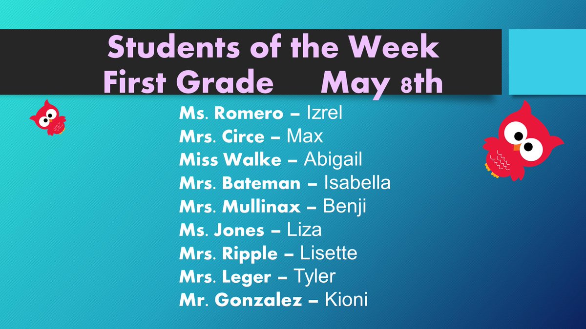 forestcityelem's tweet photo. Congratulations to our Students of the Week for the week of May 8th!! Our students make us proud! https://t.co/YvioAAls8F