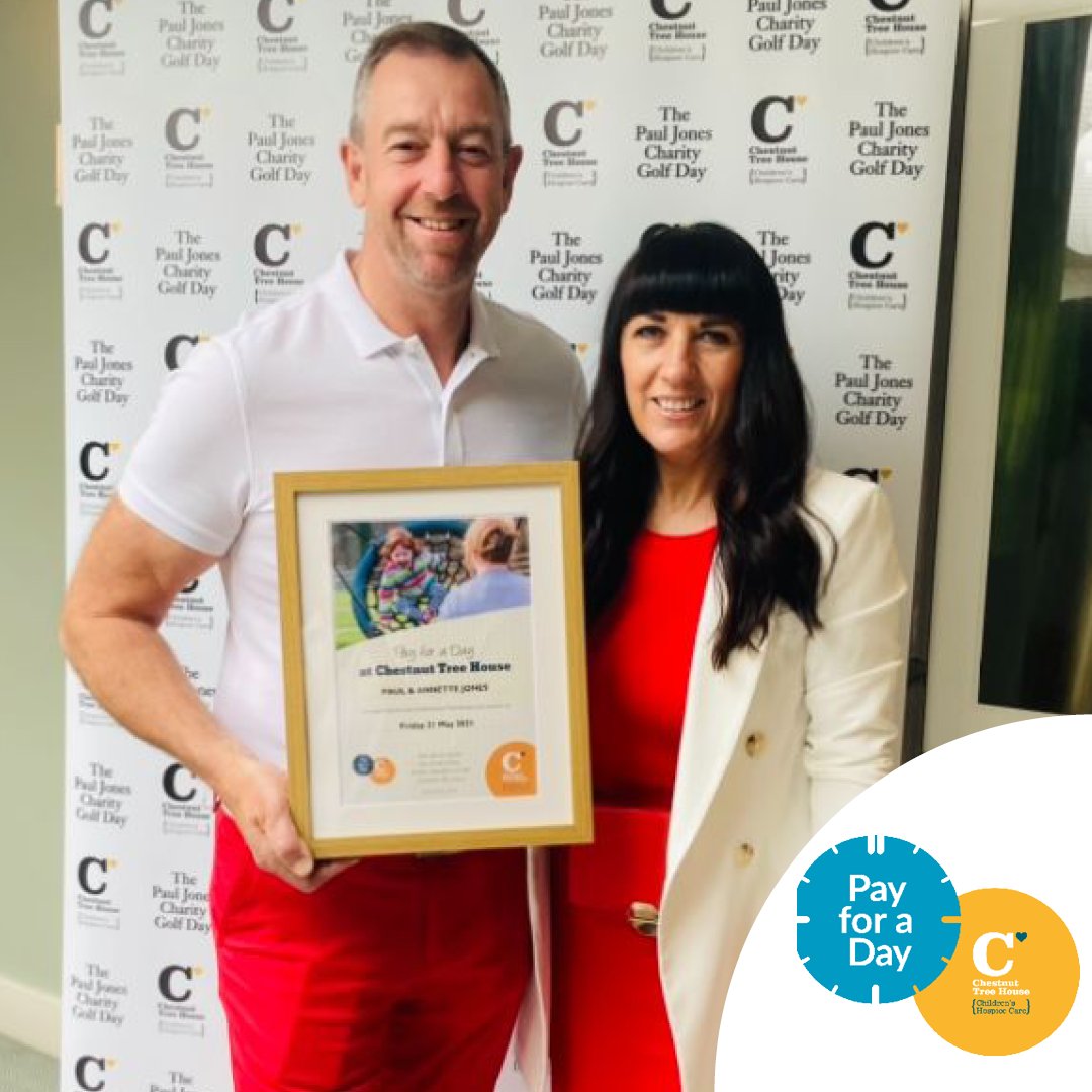 ChestnutSussex's tweet photo. Paul and Annette Jones have been organising Golf Days to raise vital funds for the last 20 years. Today they are paying for all the care services at #ChestnutTreeHouse – and their 20th Charity Celebrity Golf Day and Dinner is taking place today.

THANK YOU to Paul and Annette 💛 https://t.co/rg11TwRzHl