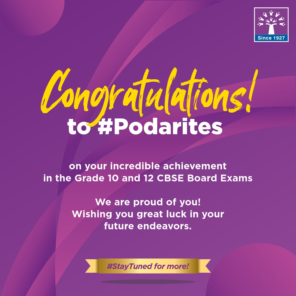 PodarIndia's tweet photo. Congratulations to all #Podarites on their outstanding results in the Grade 10 and 12 CBSE Board Exams! Your hard work has paid off, and we couldn't be prouder.
#Podar #CBSEResults #Education #Podarite #PodarEducationNetwork #School #India https://t.co/ohxgVoz4wO