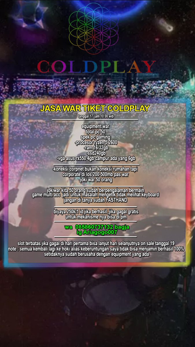 #ColdplayInJakarta #Coldplay