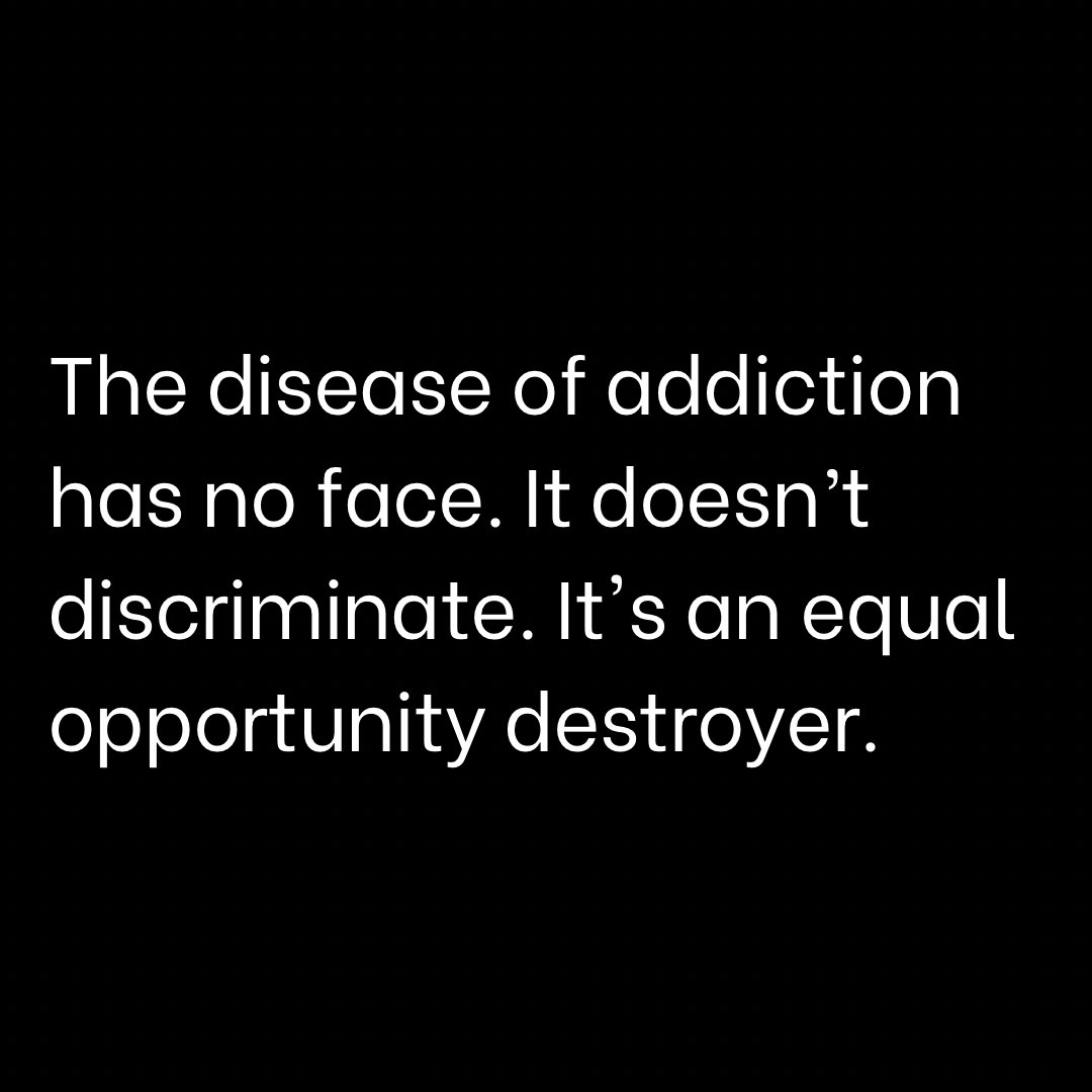 ✅ If you agree 👉 Addiction does not discriminate!
.
#addiction #addict #alcoholaddiction #sober #drugaddiction #sobriety #alcolholfree #addictionrecovery #getsober #staysober