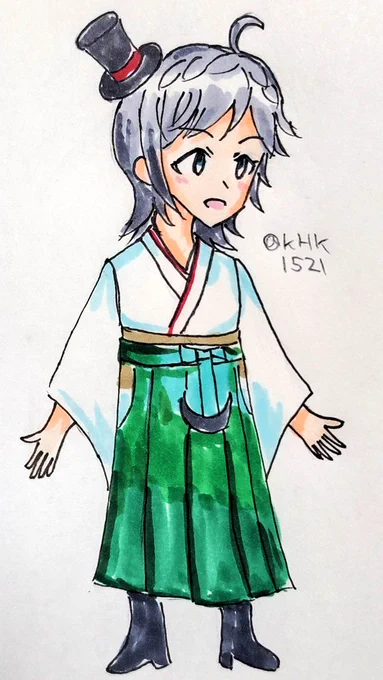 松風くん #艦これ版深夜の真剣お絵描き60分一本勝負 #艦これ版真剣お絵描き60分一本勝負_20230512