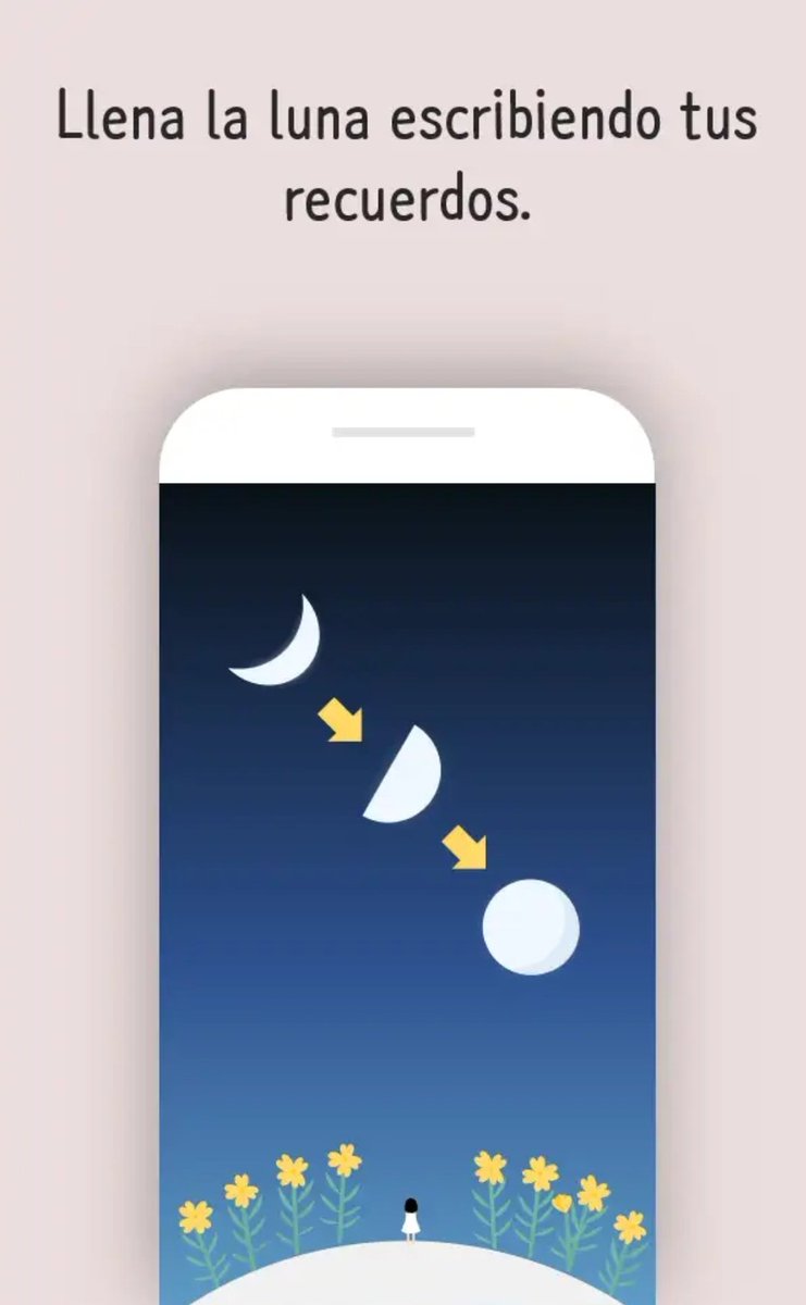 AstroUnivers_'s tweet photo. Les traigo esta app que una aroha compartió y que me pareció muy linda, es un diario de luna, a medida que escribes notas van llenándose de estrellas y flores 🥺, les dejo por si les gusta escribir.

Link de descarga:
https://t.co/OlvYGGTFle https://t.co/6qghTf9v9H