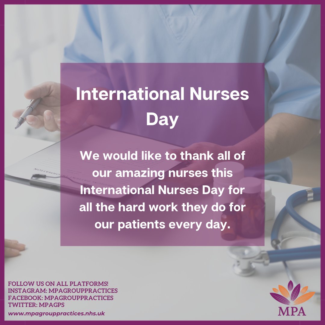 We want to take this opportunity to say thank you to our hard-working and caring Nursing Team On International Nurses Day.

The day is set aside to honour and note nurses' many contributions to society, such as caring for our loved ones at some of the most challenging times.