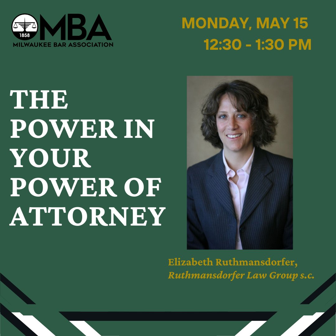 We are bringing in the expert next Monday, Atty. Elizabeth Ruthmansdorfer, to discuss the different provisions in powers of attorney and why they are necessary. Attend in person or watch online, just don't miss it! Register here: bit.ly/437LR87