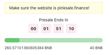 .<a href="/PEPE_Bullish/">PEPE BULLISH</a> presale ends in 2 hours 

Pepe bullish is a community-driven token. It will become the most memeable meme coin in existence.

✓ KYC, AUDIT &amp; SAFU
✓ No Team Tokens, No Private Sale
✓ Renounced Contract
✓ MC Low Start

They have already raised 260 #BNB