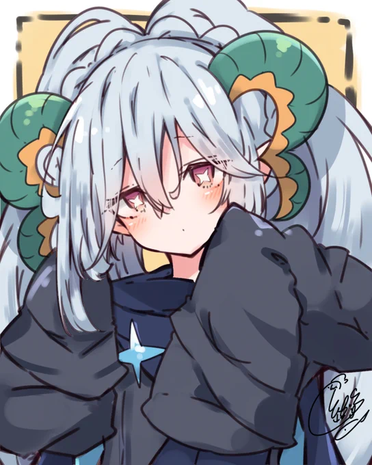 ティアマトママの角はアレンジしないと画面占有率が高すぎて  #FGO