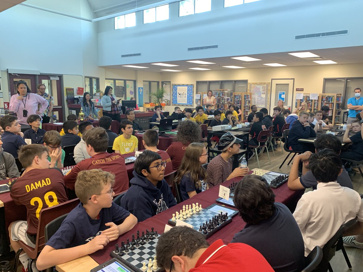 Ms_AMaciel's tweet photo. Excited for an exciting day of chess! ♟ #OLFfantastic @St_Andrew145 https://t.co/o5Br11KvTd