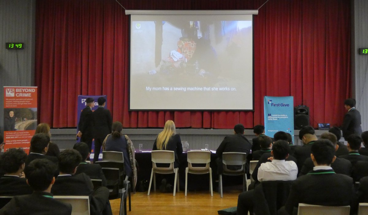 UBHSCHOOL's tweet image. It's the @FirstGiveUK final this afternoon for our Year 10 learners, presenting their social action projects to a panel of judges. We're so proud of them for stepping up in front of their peers to talk about their chosen charities. #charity #support