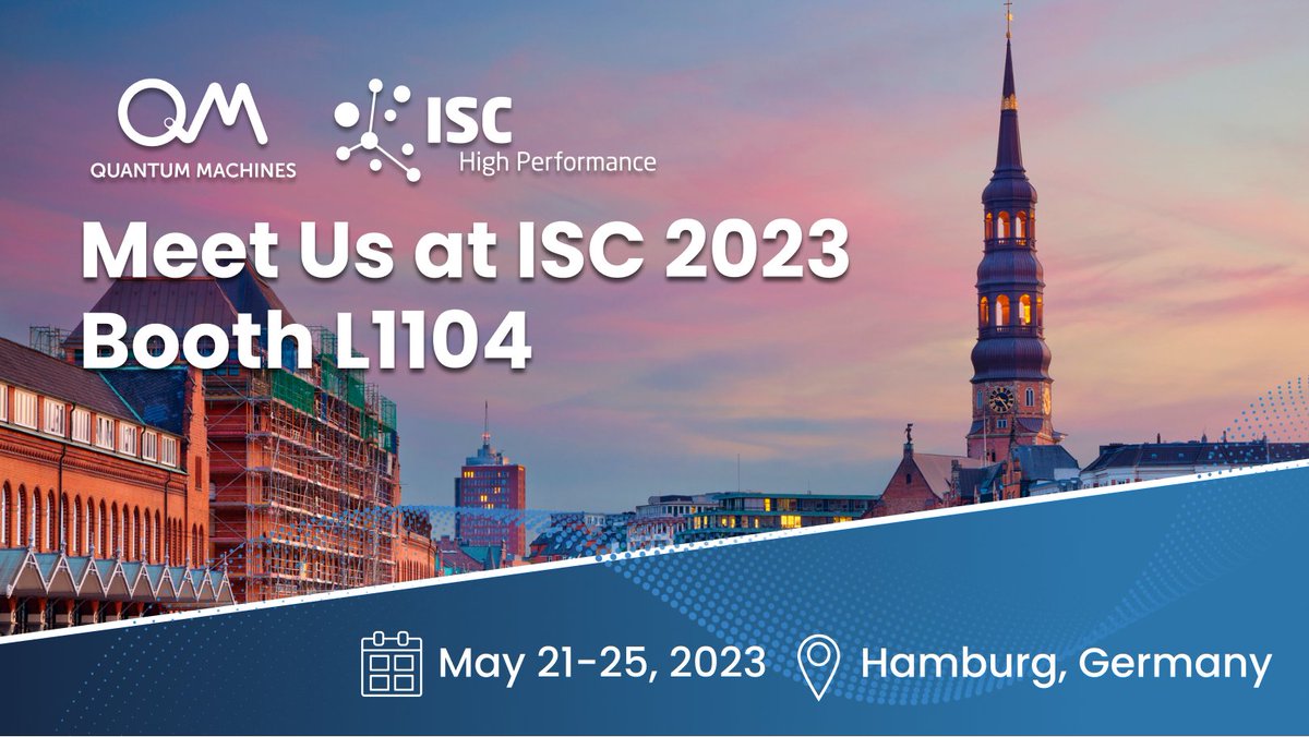 QuantumQM's tweet photo. ✈️ Will you be at Hamburg for @ISChpc?
💫 A great opportunity to meet the #HPC community to exchange visions and ideas on #QuantumHPC integration.
💡 We'll be at booth L1104 alongside @ParTec_AG. Make sure you drop by!
👋 See you there!
#ISC23 https://t.co/Dul6CVQlFZ