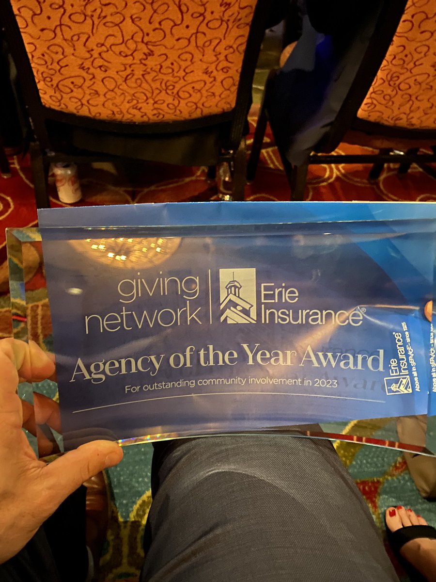 woggy718's tweet photo. Yesterday, we were honored as @erie_insurance ‘s Giving Network Agency of The Year., recognizing us for our impact in our community. https://t.co/7pvpw7sqv7