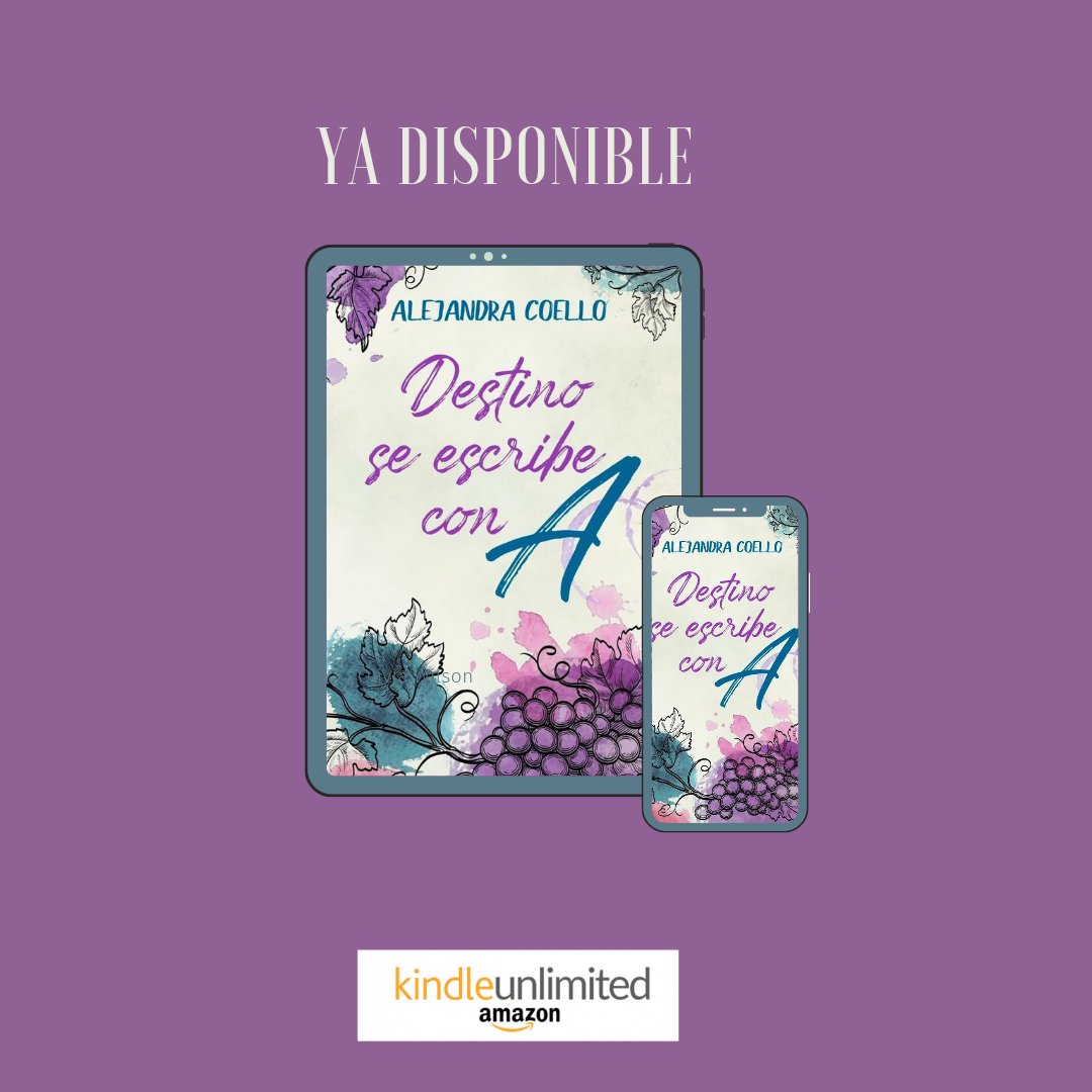 sandrukee's tweet photo. 🍇 Destino se escribe con A ha saltado al vacío para caer en vuestras manos.
Aretha, Hugo y compañía os pertenecen. El destino danzará caprichoso entre viñedos y acordes de guitarra mientras ellos deciden si rendirse ante él o no.
Disponible en Amazon. Gratis en Kindle Unlimited https://t.co/CaXd1FMPB9