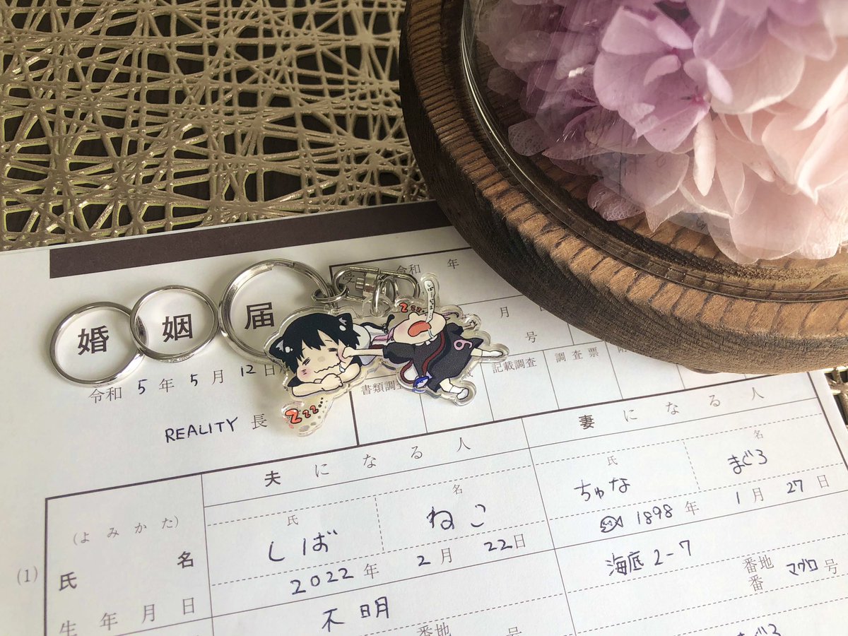 chuna_maguro_'s tweet photo. 【ご報告】

この度、ちゅなまぐろとしばねこは
入籍いたしました！わぁ！☺️♡

皆様含め、REALITYで出会えたご縁に感謝です🥲✨
これからも、アホとまをよろしくお願いいたします🐱♡🐟

#ねろちゃんはまだよ https://t.co/C2OJJygJEz