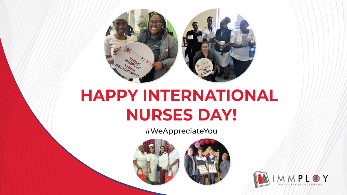 Immploy's tweet photo. Today, we visited 60 facilities across South Africa, honoring over 700 nurses for their unwavering dedication. Attending 15 events for International Nurses, we celebrated their exceptional contributions on this special day. #InternationalNursesDay https://t.co/CyjT3ZOXIY
