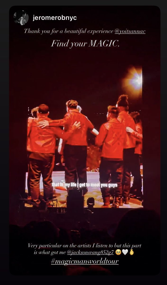 yoitsannac's tweet photo. My soul brother who is very particular on the artist he listens to but I’m glad he went to see @JacksonWang852 in NYC and went home as a new fan of him. Thank you for seeing him in behalf of me, @jeromerobielos. I love you always. #JacksonWang #MAGICMANinNewyork https://t.co/CPI3gFl3uq