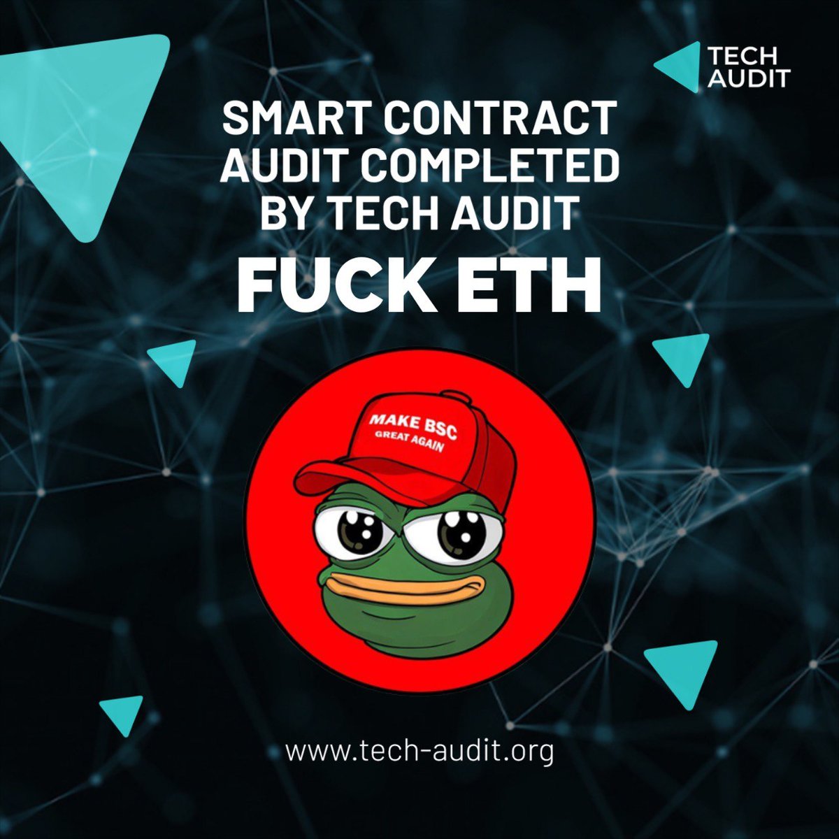 Hey there dear community members! $FUCKETH is audited and listed, check the report by link below  

Projects website 🌐: mbga.io
Audit link: github.com/Tech-Audit/Sma…
More info: tech-audit.org