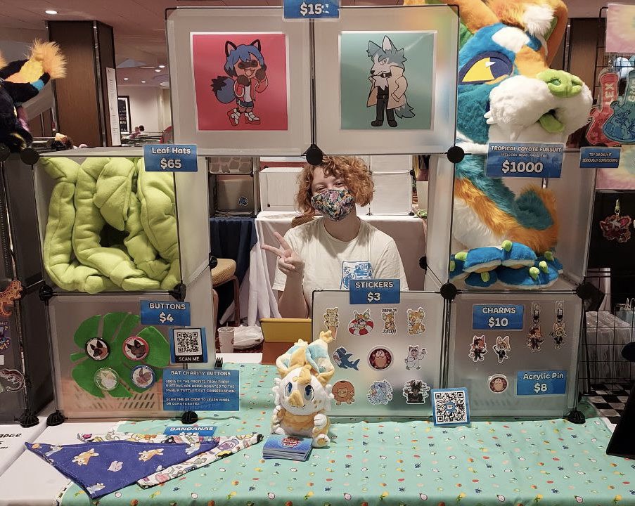 I’m in the #FWA artist alley! Come check out my wares :•)