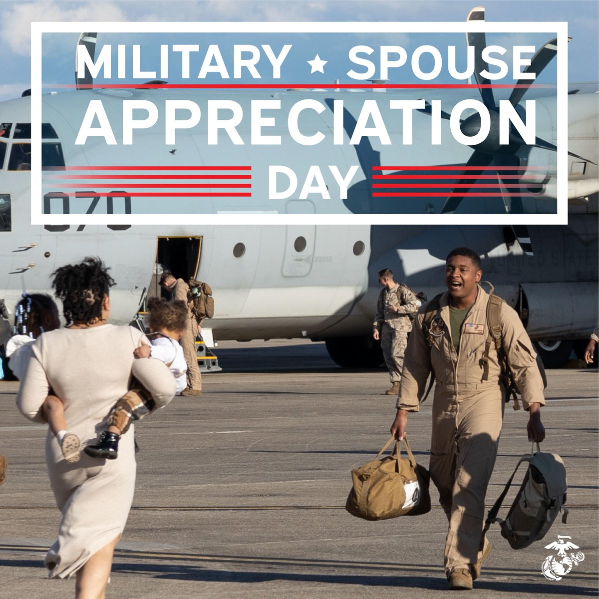 #OTD, we celebrate #MilitarySpouseAppreciationDay, recognizing our military spouses and their selfless dedication and support for our Marines. Whether Marines are deployed overseas or at home in garrison, we rely on the support of those we love to be able to focus on the mission.