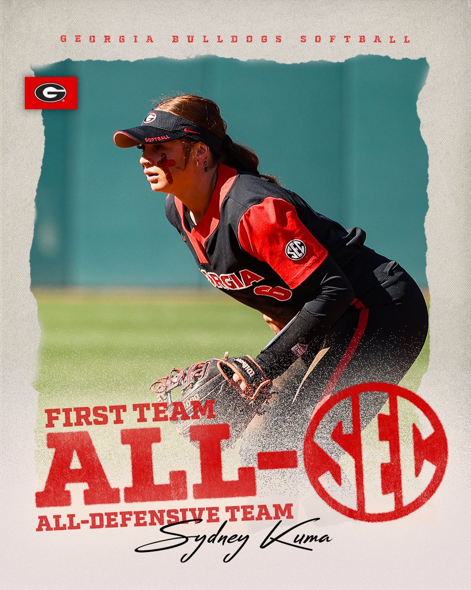 🥇 @sydneykumzzz, First Team All-SEC and SEC All-Defensive Team (2B) 🥎 📰 gado.gs/ajz #Team27 | #GoDawgs