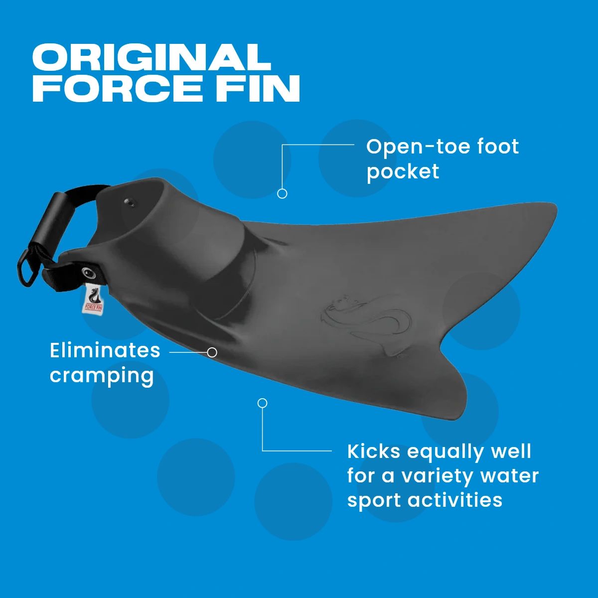 FLOAT TUBE FORCE FIN - Force Fins  Worlds Finest Fins for Swimming,  Diving, Bellyboating