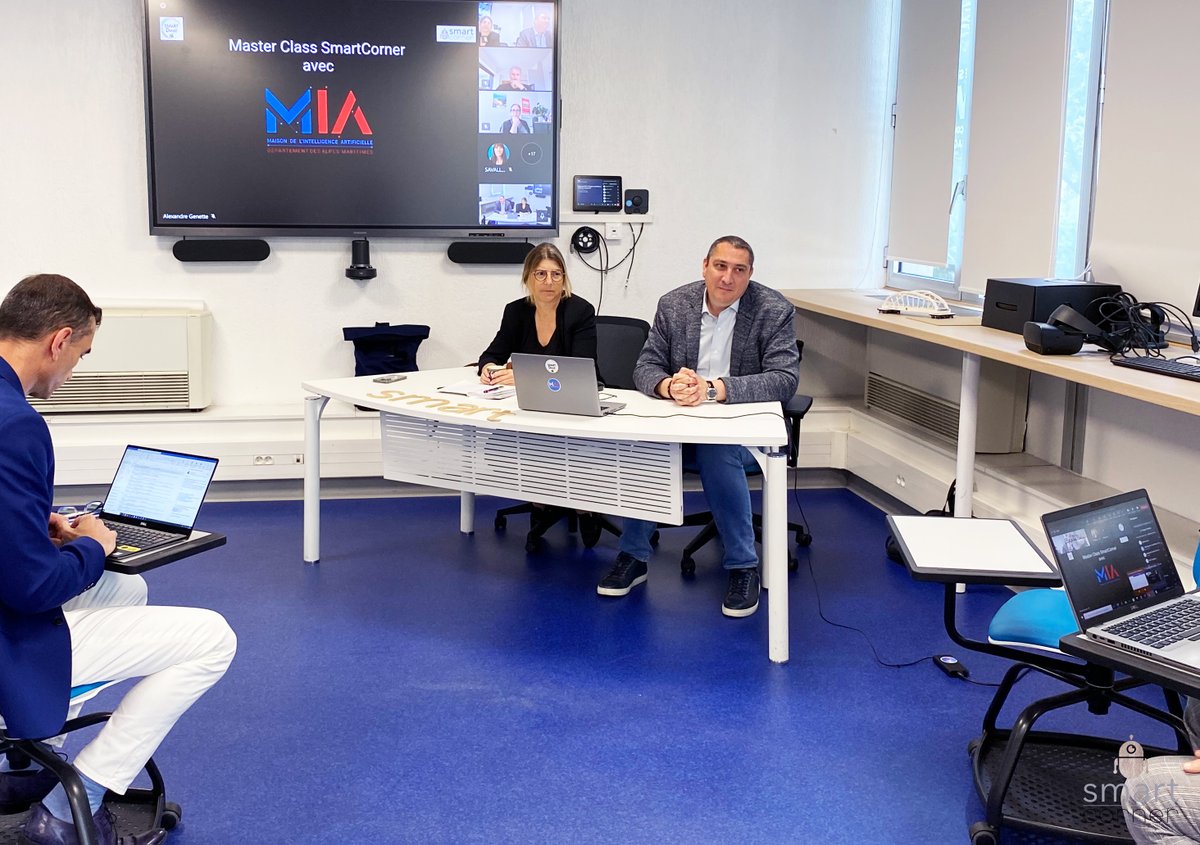 Maison_IA's tweet photo. 🤖 Ce matin #masterclass par la MIA sur le thème « l'IA au service du management », avec #SmartCorner @AlpesMaritimes pour accompagner les agents du Département dans leur apprentissage du numérique.
Avec #BenjaminMATHIEU, #ElodieChecconi, #MichelMERRA, #LauraCARRE @NetGoldFish https://t.co/gdfGVQOjVn