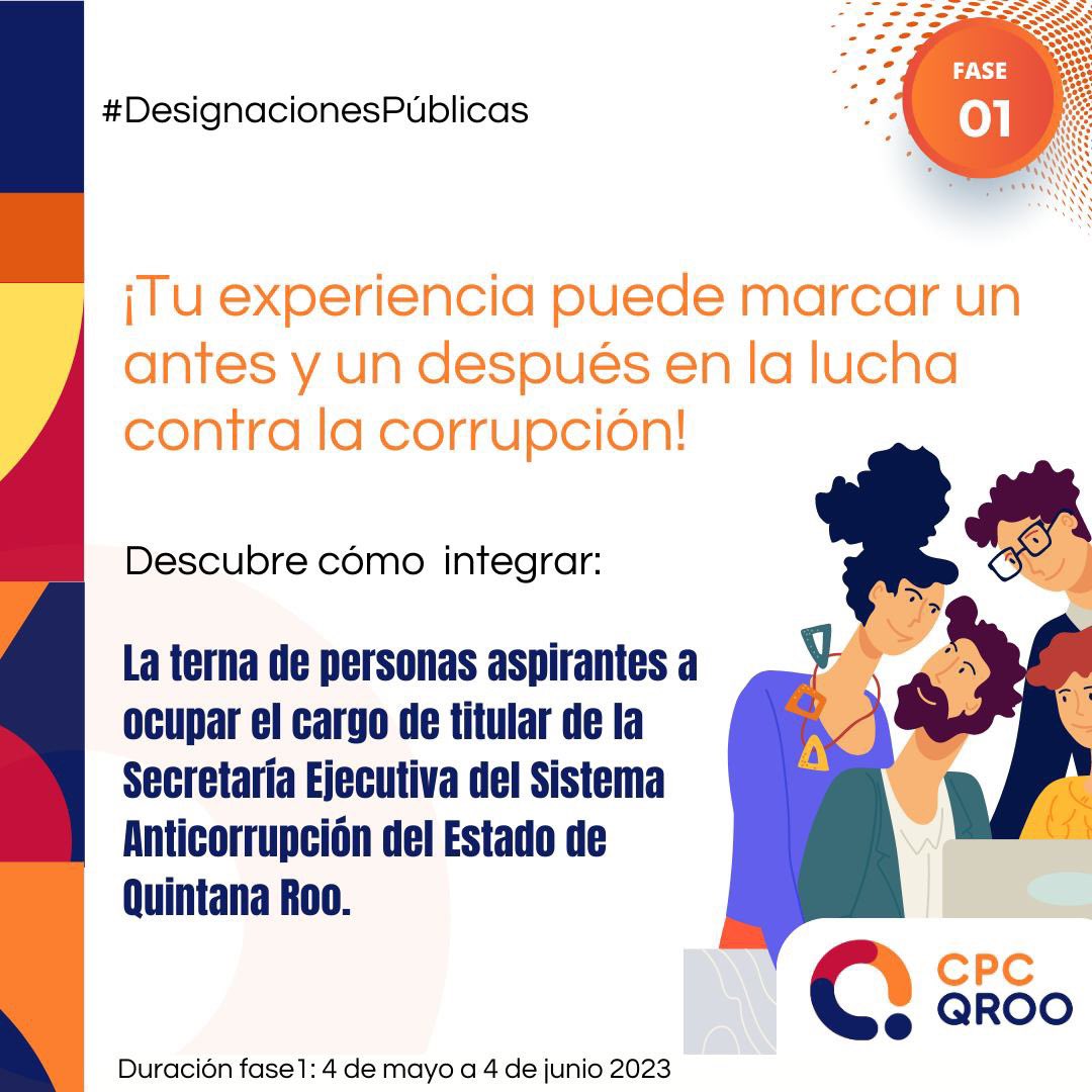 CPCQRoo's tweet photo. 👉 ¡No te quedes fuera de este proceso!  Infórmate sobre los requisitos de selección para ocupar el cargo de titular de la #SESAEQROO 

¡Tu participación cuenta! 

Conoce la convocatoria, metodología y requisitos para tu postulación en el siguiente enlace https://t.co/Ak1PytBZSg https://t.co/5Er4pkvoOG