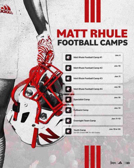 thank you @HuskerFBNation for the camp invite!!