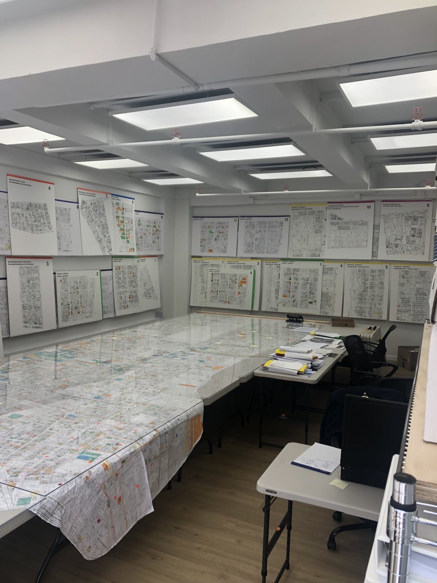 BobKnakal's tweet photo. Earlier, my good buddy, @realEstateTrent, posted a photo of a vacant lot in Manhattan wanting to know who owned it and what the plans for the site were.

A couple of months ago, we posted a photo of “The Map” which was generated via a 220-hour drive and walking tour of every block of Manhattan south of 96th Street on the eastside and south of 110th Street on the westside where we identified all active development sites as well as potential development sites. Those are highlighted in different colors on the big map which is 27’ long and 12’ wide.

The Map now resides in a Development Site Showroom at an undisclosed location in Manhattan along with information on every development site in Manhattan along with all of the comp sale information on all development sites sold in prime Manhattan since 1984. That “Knakal Land Index” will be published within the next couple of weeks and will feature the most comprehensive land study ever done in NYC and will disaggregate the data into five buckets: Residential Rental, Residential Condo, Hotel, Office and a Miscellaneous bucket which will feature land sold to healthcare, education and other groups that don’t fall into the first four buckets.

There is nothing better than getting real estate under your fingernails!

#retwit