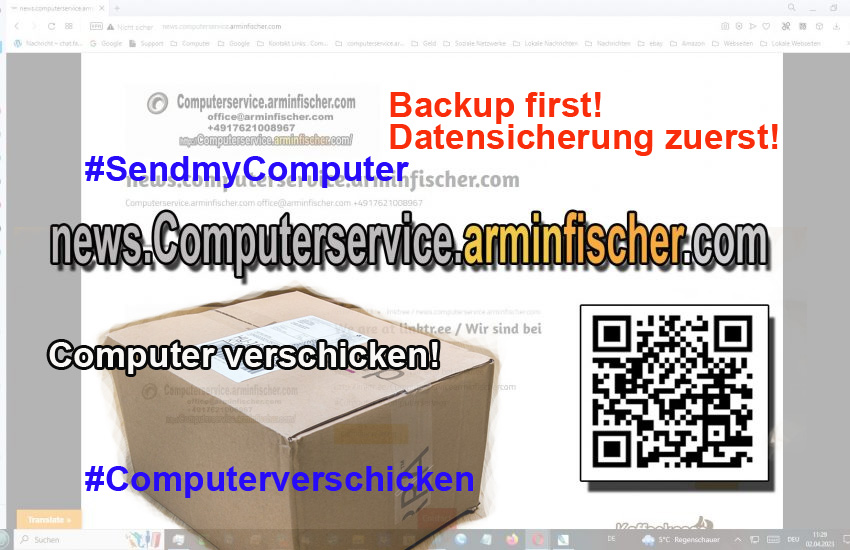 carminfischer's tweet image. Bevor ich meinen Computer einschicke / Before I send my Computer | news.computerservice.arminfischer.com/1686/  .

#Computerrepair #Computerreparatur #Computereinschicken #Computerverschicken