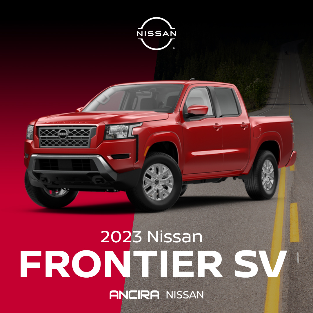 The 2023 #Frontier SV has the tech and the rugged durability to take your adventures to new heights. 🙌

Find yours at Ancira Nissan! Call for more information at 210-714-2040
 
👉 See inventory: zurl.co/7xpM 

#ThinkAncira #Ancira #Nissan