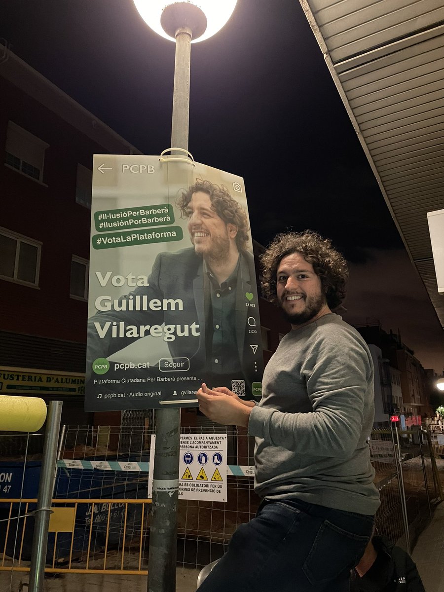 PCPB_Barbera's tweet photo. 🔫Ayer por la noche se daba el pistoletazo de salida para el inicio de la campaña electoral para las municipales 2023.

🔜Adelante, con valentía e ilusión.
🙋🏻‍♂️Vota PCPB, vota Guillem Vilaregut.

💚Salud y municipalismo total! https://t.co/fmFzGBQlzI