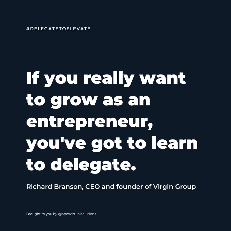 If you really want to grow as an entrepreneur, you've got to learn to delegate. #hireavirtualassistant