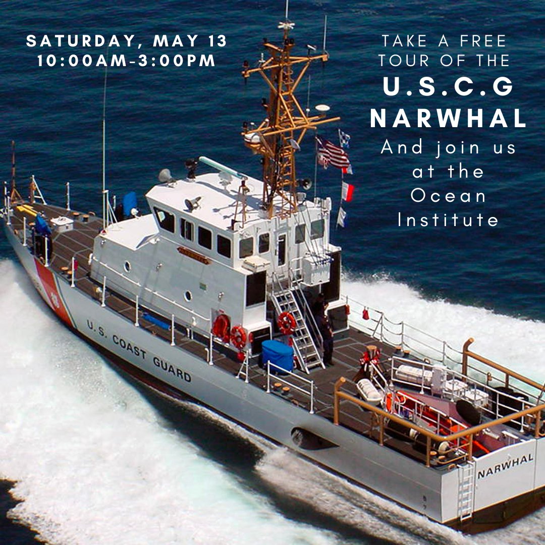 Don't miss this amazing opportunity to take a free tour of the USCG Narwhal this weekend! 🛳️

#MarineEducation #MaritimeEducation #Sailing #VisitDanaPoint #DanaPointHarbor  #OceanEducation #MarineLife #MarineBiology #OceanScience #OrangeCounty #OCMoms #OCEvents #KTLA #USCG