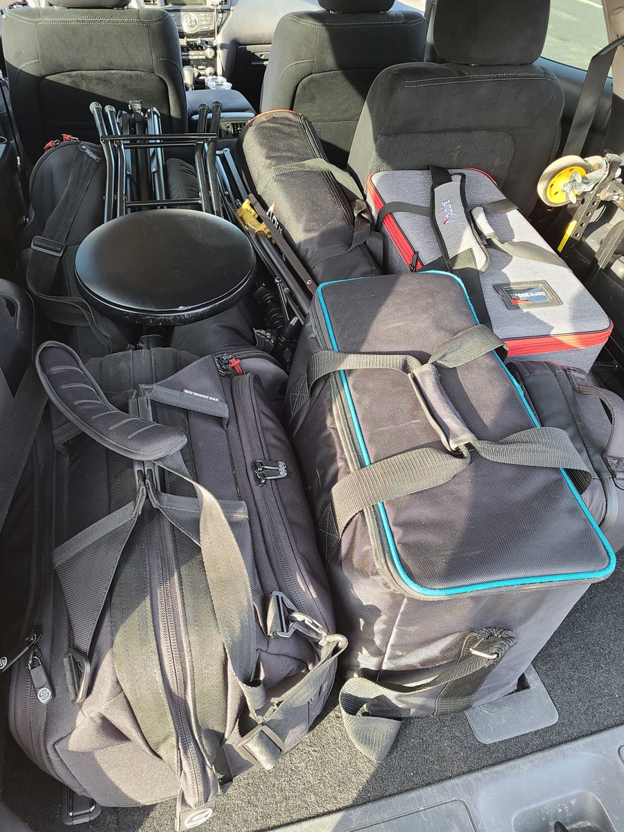 Packed up and ready to roll. Guess what adventures Matt &amp; Logan are on and win lunch with us! Eric you are ineligible since you're out playing and not working!!

#perkinsmedia #contentcreator #businessvideofinfluencer #canoncinema #aputurelighting #dji