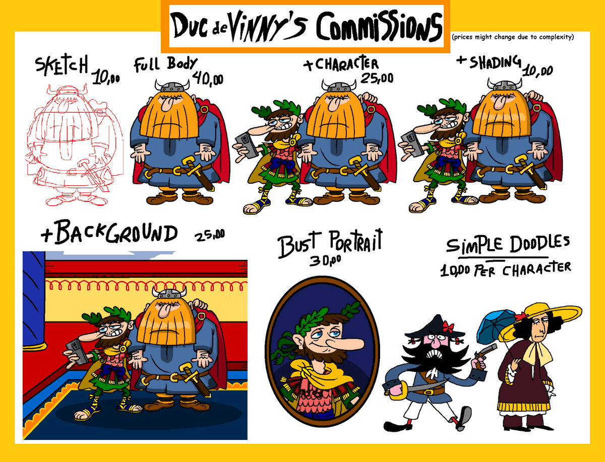 DucDeVinny's tweet image. !!!🤓🦤🤓🦤🤓 !!!
I made a new comm sheet !!!
My commissions are very open at the moment, any more questions or information just DM me !
🦤🦤🦤🦤🦤🦤🦤🦤🦤🦤🦤