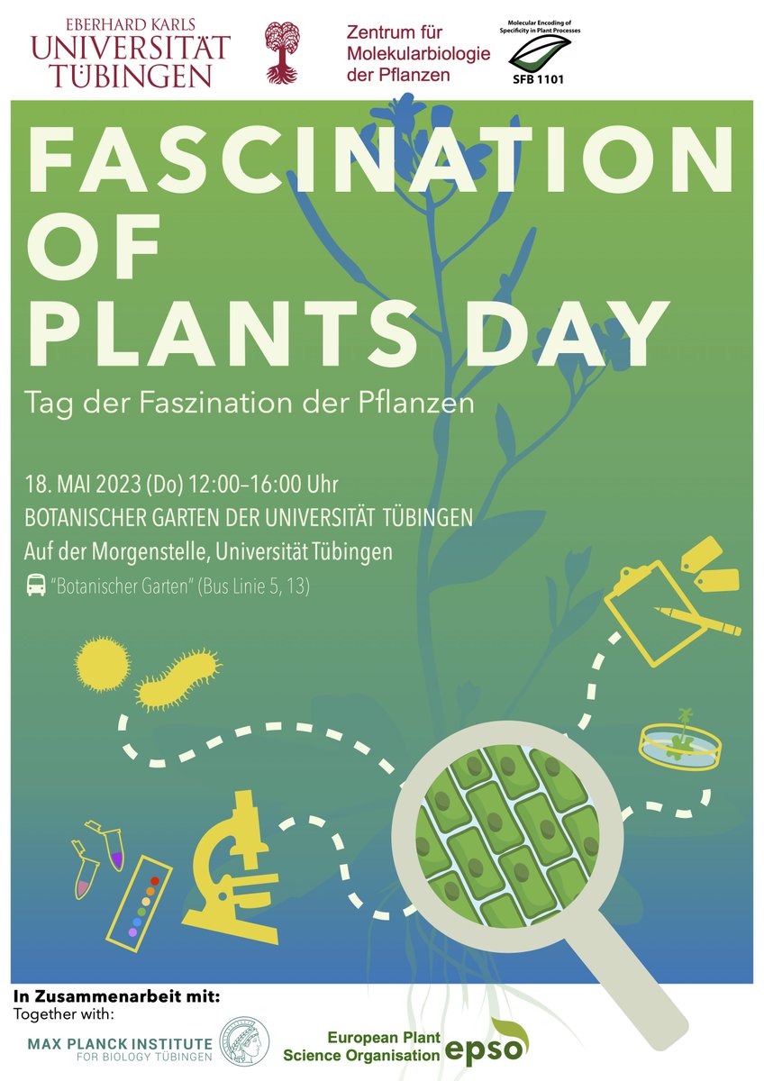 ZMBP (@zmbp_tuebingen) on Twitter photo We are getting ready to celebrate #PlantDay on 18.05. from 12 to 4 pm <a href="/tueboga/">BoGa Tübingen</a> together with @MPI_Bio
Join us if you want to discover why plants are fascinating! We have lots of activities for children and families... and also some surprises!🌱🔬🧬👩🔬 We are getting ready to celebrate #PlantDay on 18.05. from 12 to 4 pm <a href="/tueboga/">BoGa Tübingen</a> together with @MPI_Bio
Join us if you want to discover why plants are fascinating! We have lots of activities for children and families... and also some surprises!🌱🔬🧬👩🔬