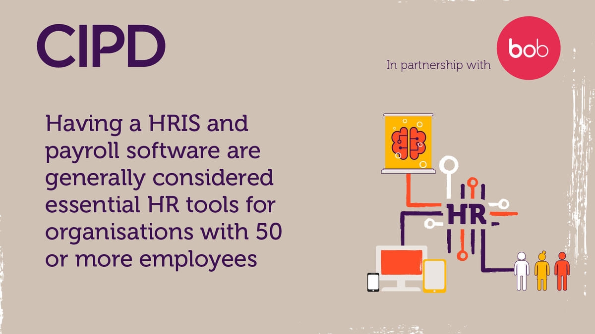 CIPD's tweet photo. How does becoming ‘tech savvy’ improve the HR practice in your organisation?🧑‍💻

In our research with @HiBob_HR, survey respondents said HRIS and payroll software were widely used in organisations with 50+ employees.

Read more ➡️ https://t.co/uwBlw7HED6

#TechInHR #HRSoftware https://t.co/vGKGkAuS9Q