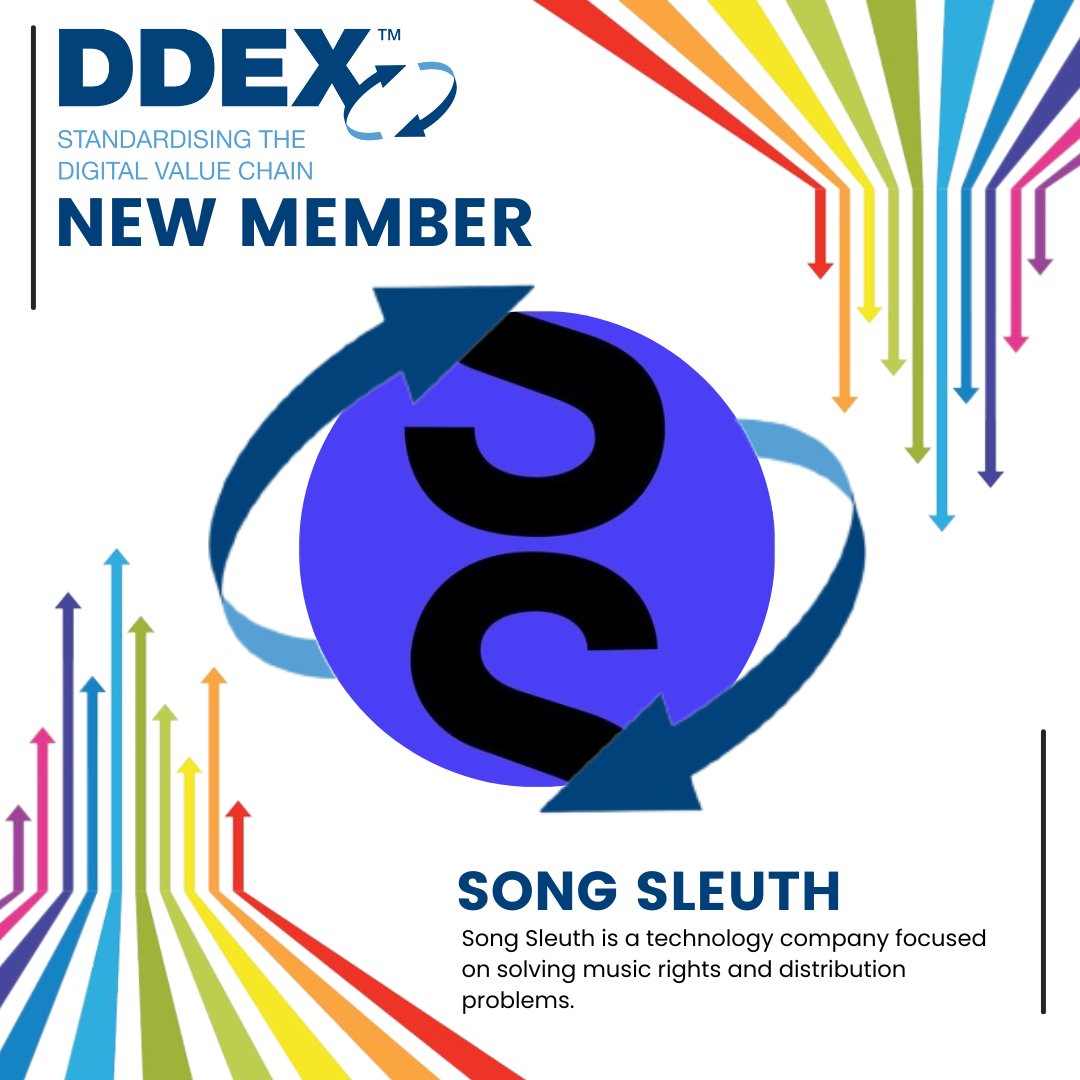 DDEX (@ddexnet) on Twitter photo Our next new member is <a href="/SongSleuth/">SongSleuth.io</a>! Song Sleuth is a technology company focused on solving music rights and distribution problems. We're excited to be working with them going forward! Read more about them on their website: songsleuth.io Our next new member is <a href="/SongSleuth/">SongSleuth.io</a>! Song Sleuth is a technology company focused on solving music rights and distribution problems. We're excited to be working with them going forward! Read more about them on their website: songsleuth.io