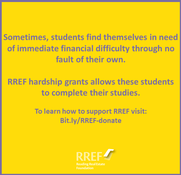 UniRdg_RREF's tweet photo. RREF alleviates studentsβ pressure of unexpected financial hardship. To learn how to support RREF visit: https://t.co/VqUOy19DRk
#readingrealestatefoundation #universityofreading #henleybusinessschool #realestateeducation #realestate #rref #supportrref #studenthardship https://t.co/eSaDbPndfD