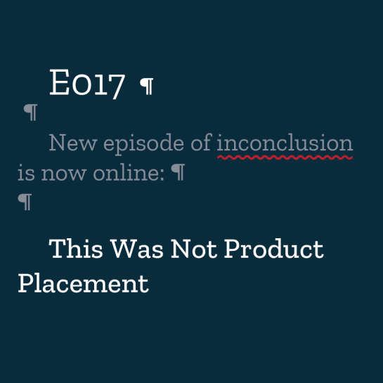 Our new episode is out. Join us as we talk about ads in various media, discuss responsibilities, ethics and how seals tie into this. 

#inconclusion #advertisement #tvads #media #technology #design #ads #internet #adblock
