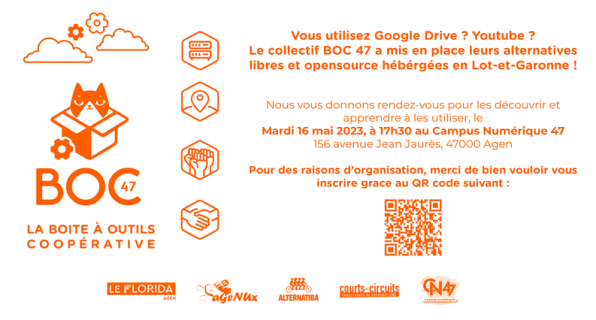 sirarp's tweet photo. 📢Soirée de lancement du collectif Agen !

👏Transfo num et alternatives libres et ethiques au #Gafam à Agen !

https://t.co/iLLPCUvoiy https://t.co/PF7Bz8s9Nb