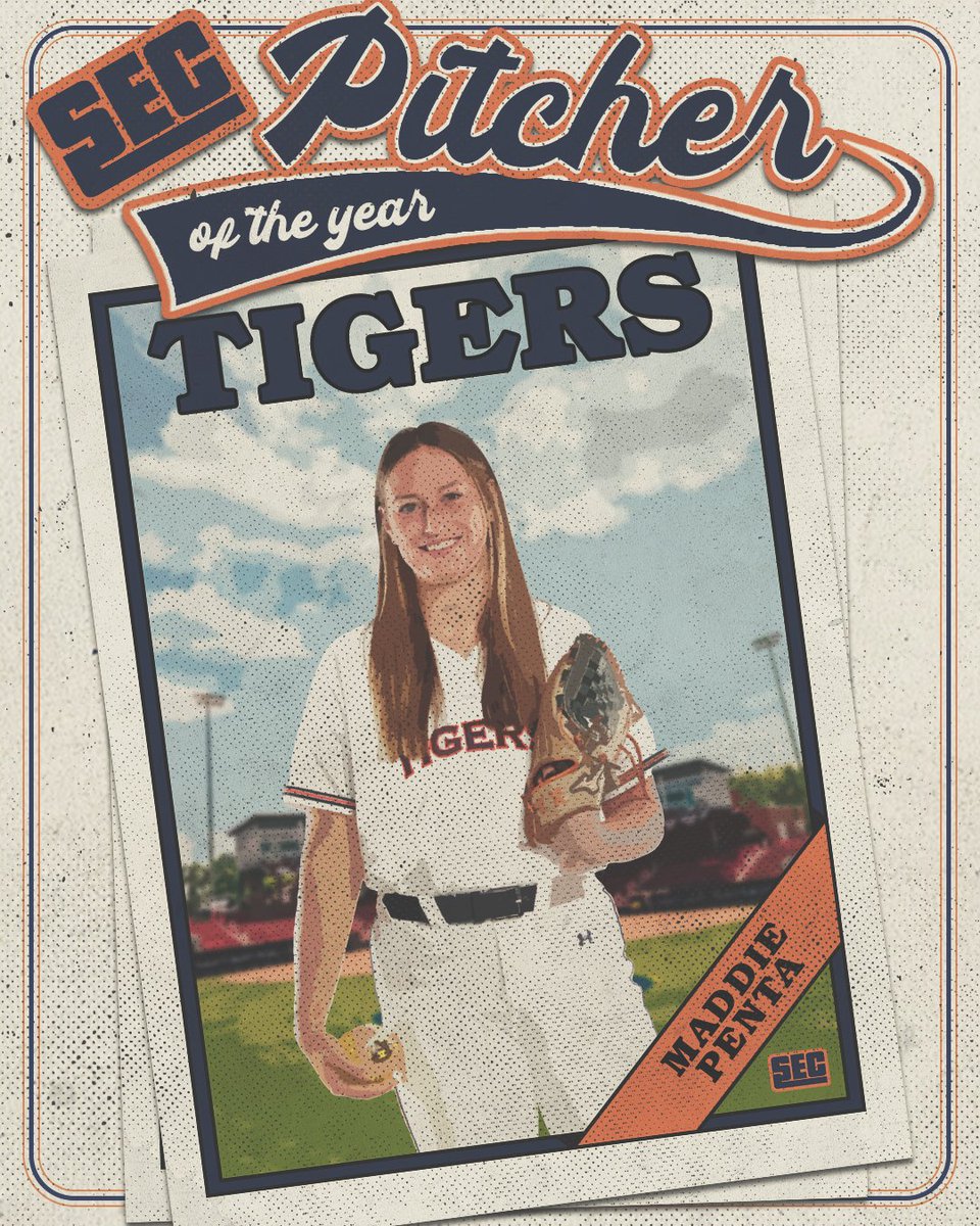 2023 #SECSB Pitcher of the Year

🐅 Maddie Penta • <a href="/AuburnSoftball/">Auburn Softball</a> 

🥎 secsports.social/sb-awards23
