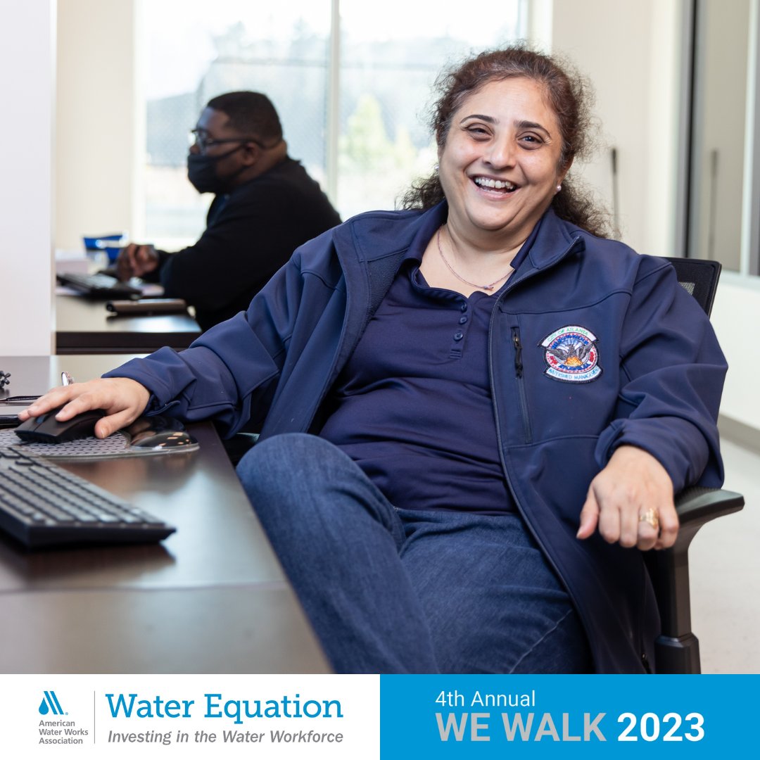 awwa's tweet image. Not only is a #WaterOperator’s job 24/7, but they also must keep their certificate current through continuing education! That’s why AWWA’s Water Equation raises funds for water operators during our annual WE Walk! campaign. news.awwa.org/3AuZuSj

#WEWalk2023 #giveback